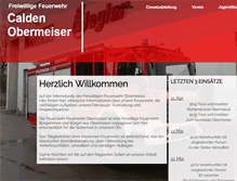 Tablet Screenshot of feuerwehr-obermeiser.de